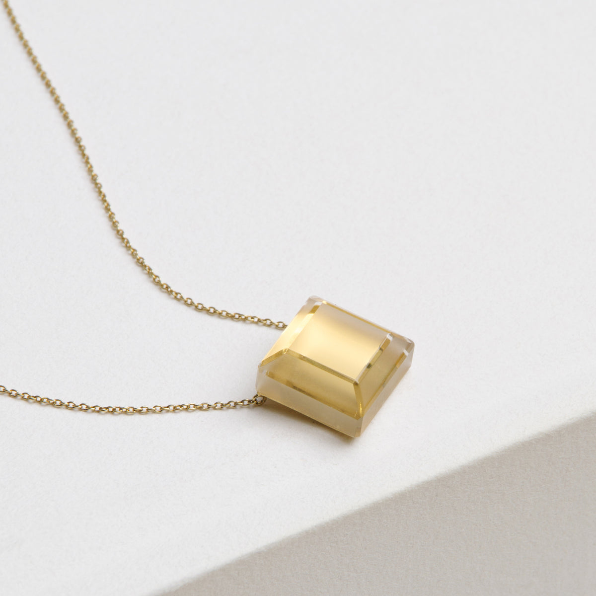 Matte & Clear Necklace Square