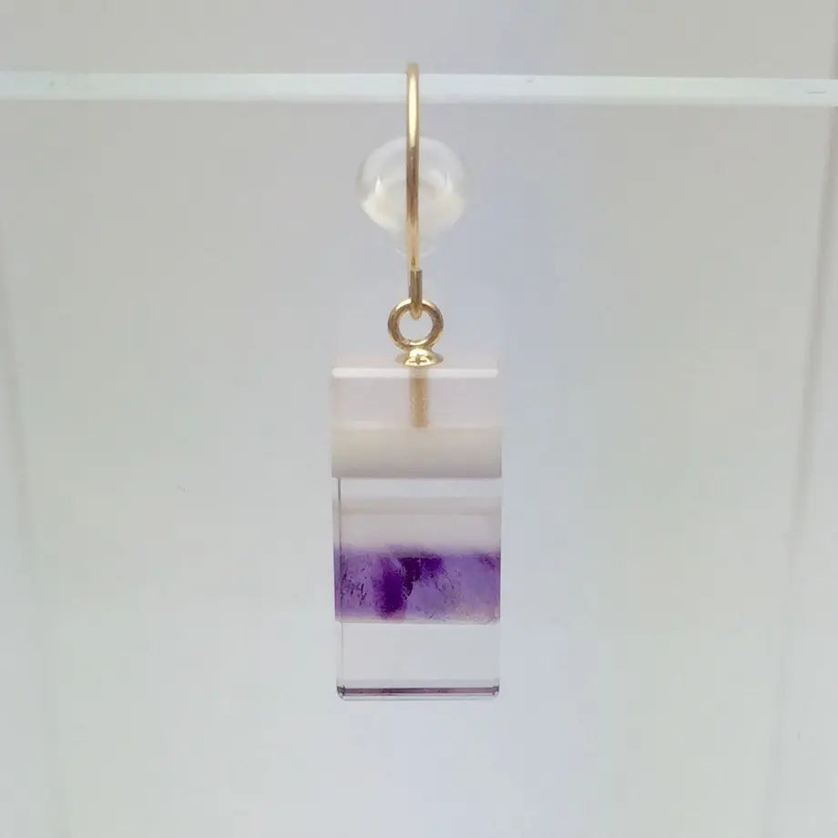 bisoa 縞々PIERCE PURPLE / 0.5PAIR